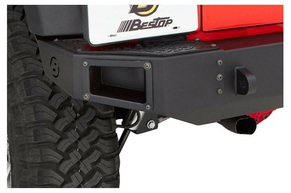 HighRock 4x4™ Bumper End Caps Jeep 2007-2018 Wrangler JK; Rear