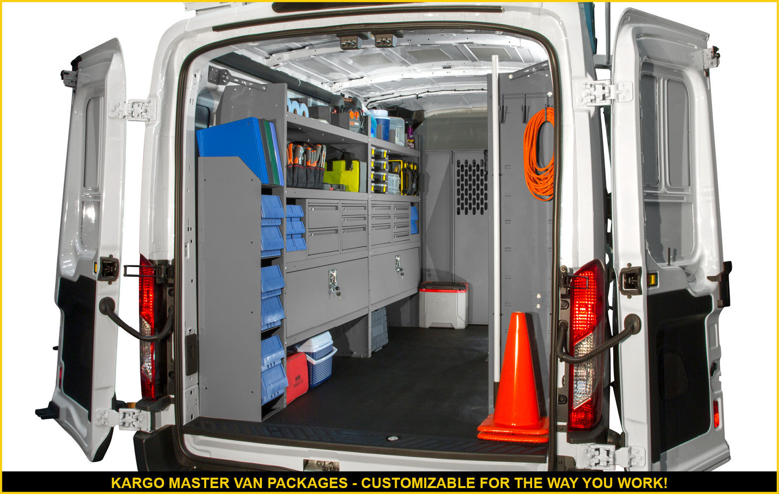 Kargo master van discount rack